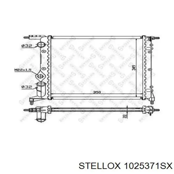 10-25371-SX Stellox радиатор