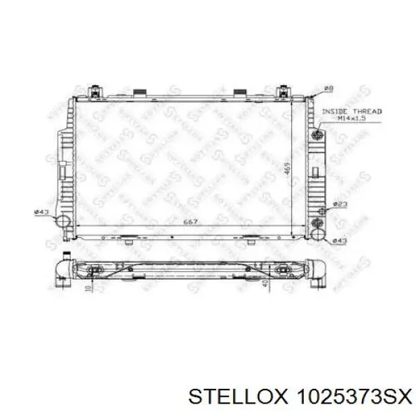 1025373SX Stellox радиатор