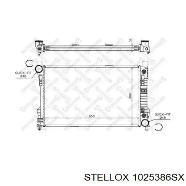 Радиатор 1025386SX Stellox