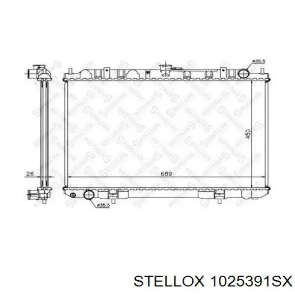 1025391SX Stellox Радиатор основной