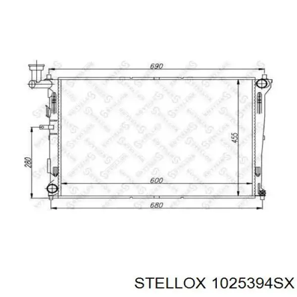 1025394SX Stellox радиатор