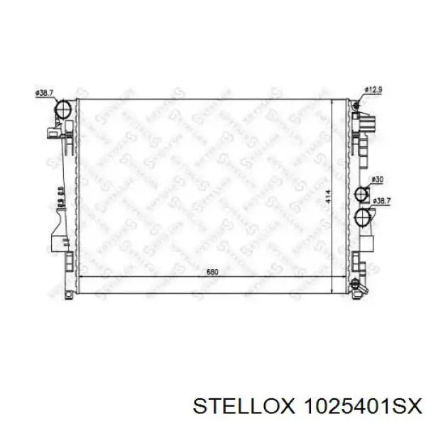10-25401-SX Stellox радиатор