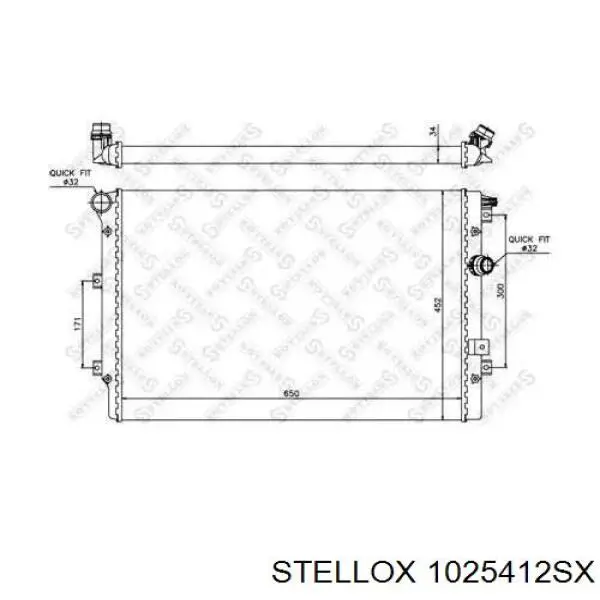 Радиатор 1025412SX Stellox