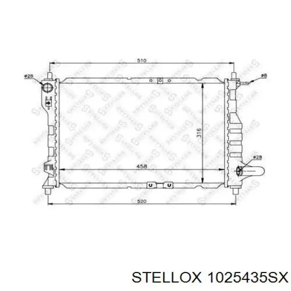 10-25435-SX Stellox радиатор