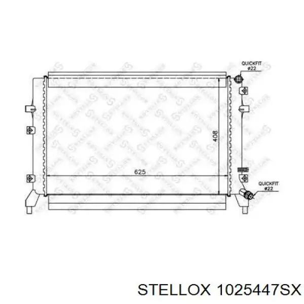 10-25447-SX Stellox радиатор