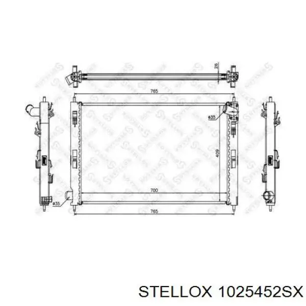 1025452SX Stellox радиатор