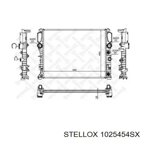 10-25454-SX Stellox радиатор