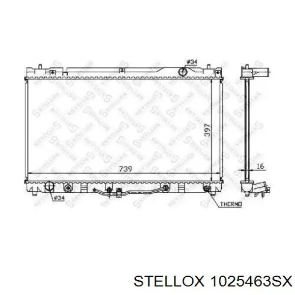 10-25463-SX Stellox радиатор