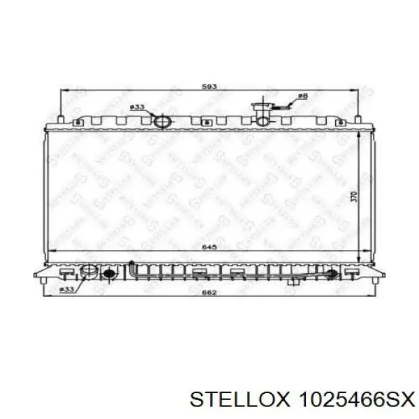 Радиатор 1025466SX Stellox