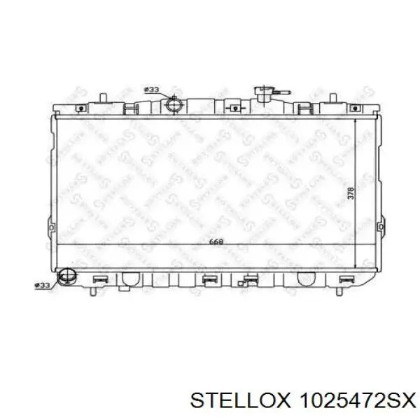 10-25472-SX Stellox радиатор