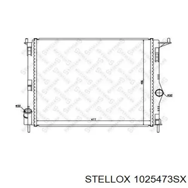 Радиатор 1025473SX Stellox