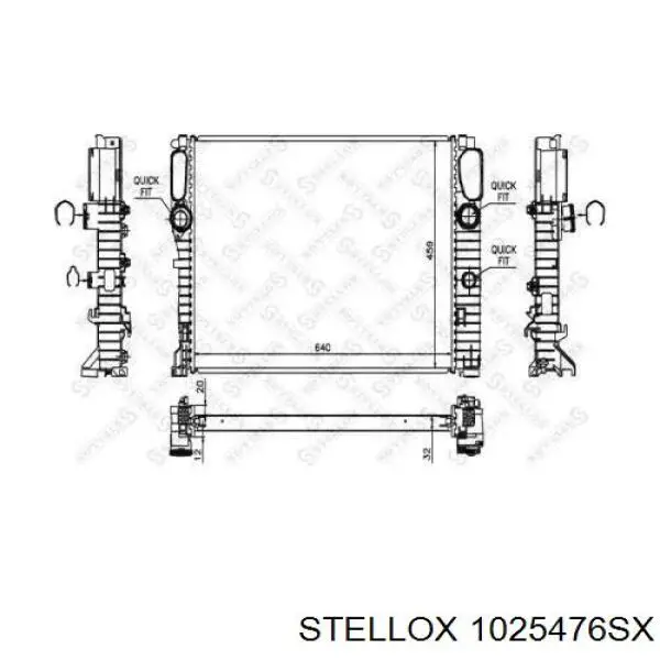 10-25476-SX Stellox радиатор