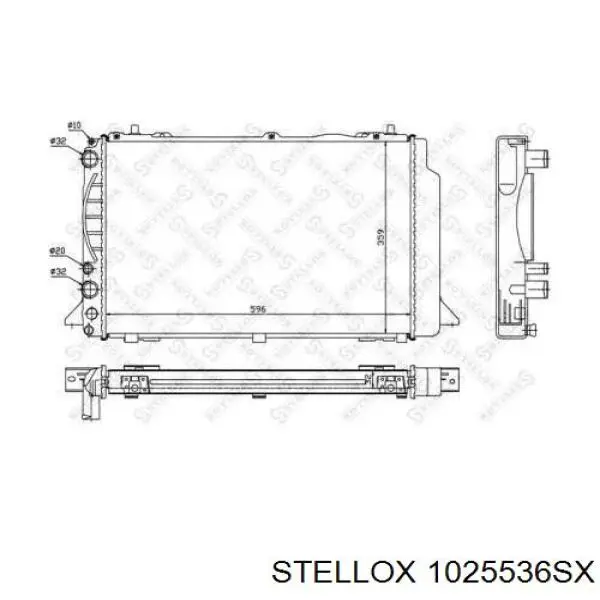 Радиатор 1025536SX Stellox