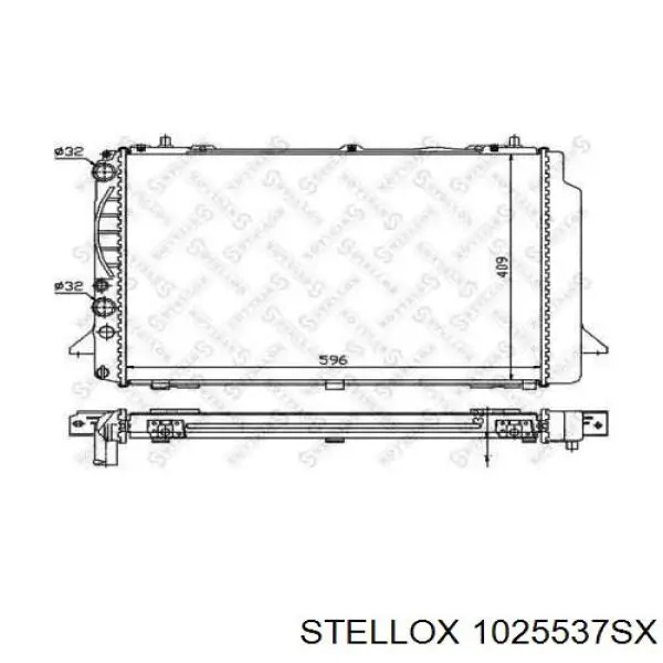 10-25537-SX Stellox радиатор