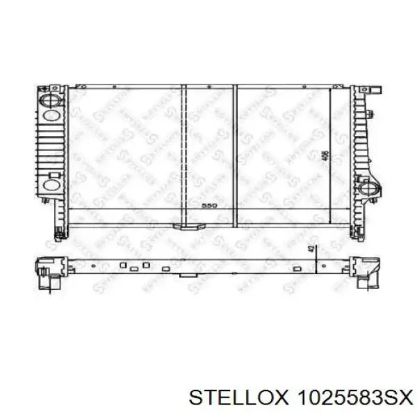 10-25583-SX Stellox радиатор