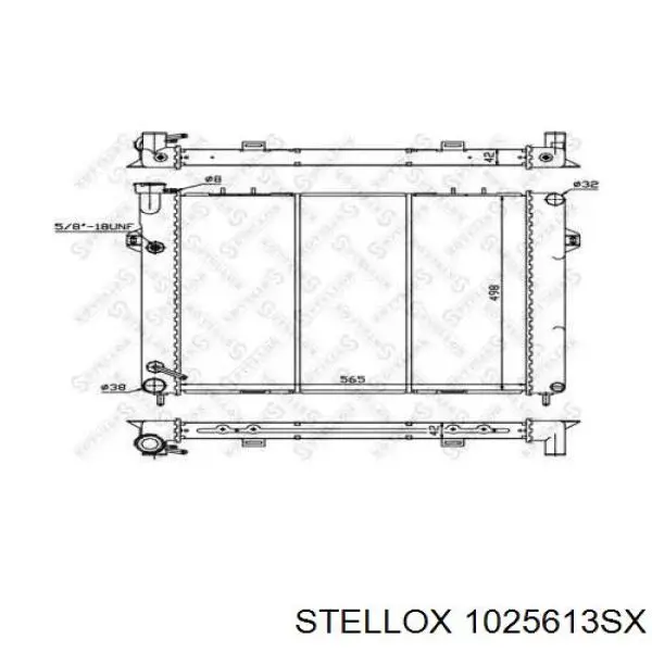 Радиатор 1025613SX Stellox