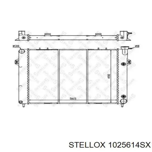 Радиатор 1025614SX Stellox