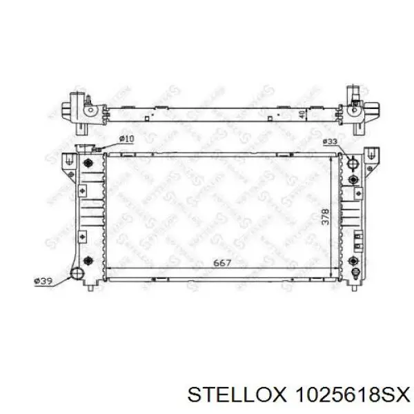 10-25618-SX Stellox радиатор