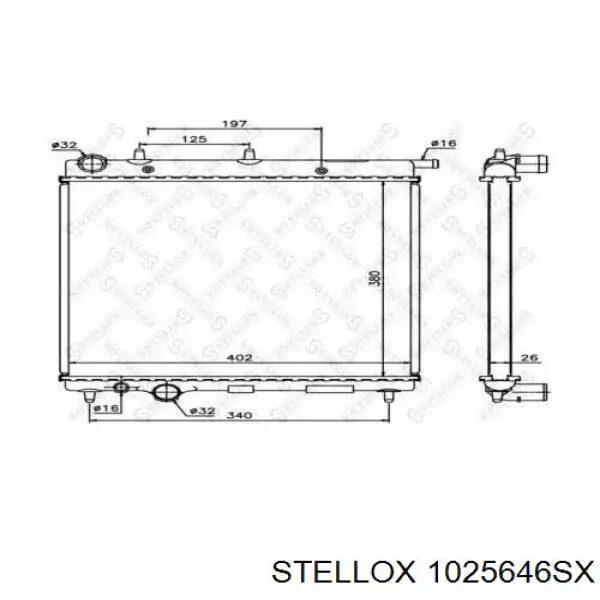 10-25646-SX Stellox радиатор
