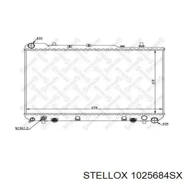Радиатор охлаждения Stellox 1025684SX