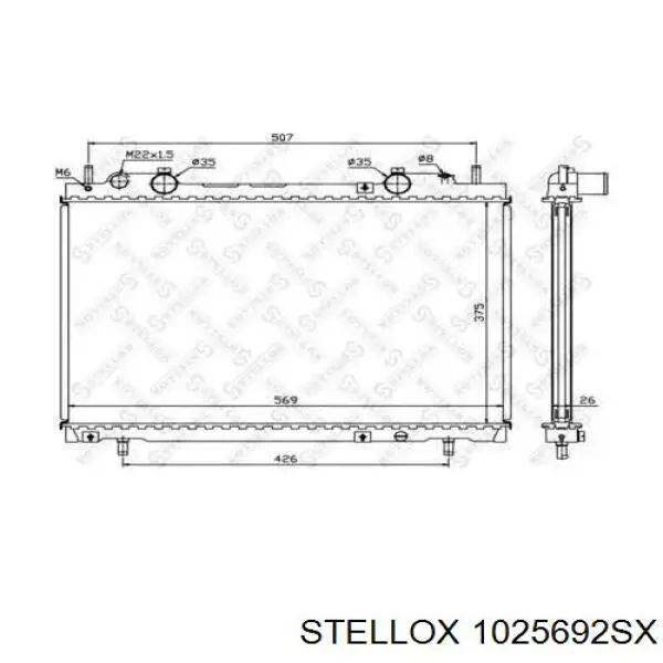 10-25692-SX Stellox радиатор