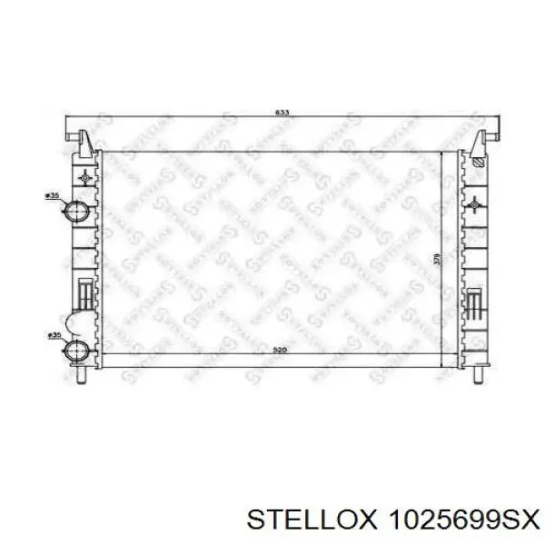 10-25699-SX Stellox радиатор
