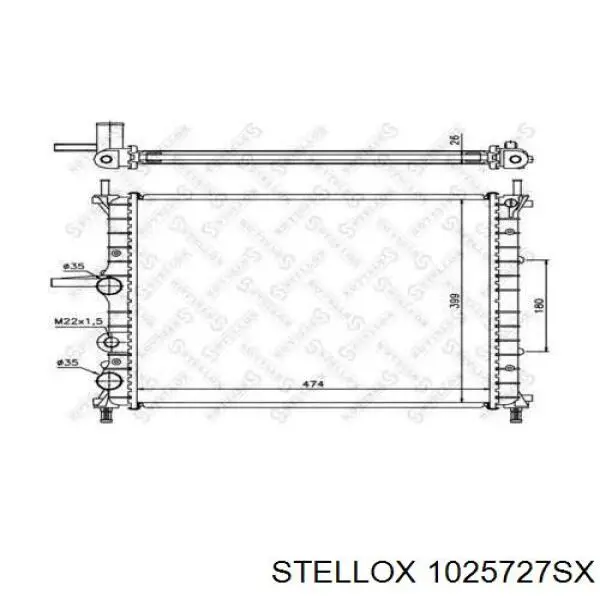 1025727SX Stellox радиатор