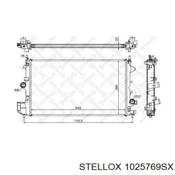 1025769SX Stellox радиатор
