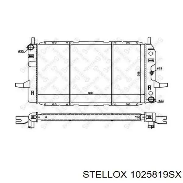 Радиатор 1025819SX Stellox