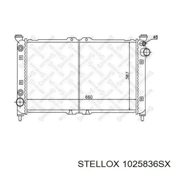 Радиатор 1025836SX Stellox