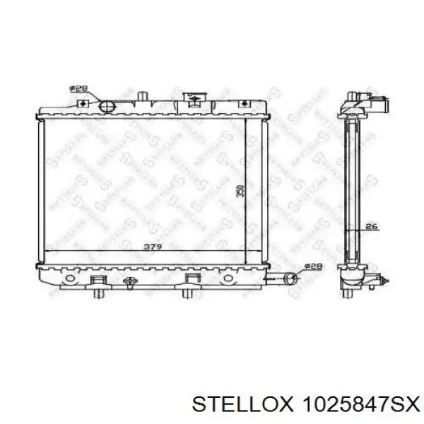 Радиатор ADM59851C Blue Print