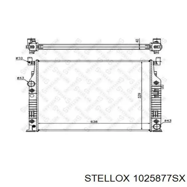 10-25877-SX Stellox радиатор