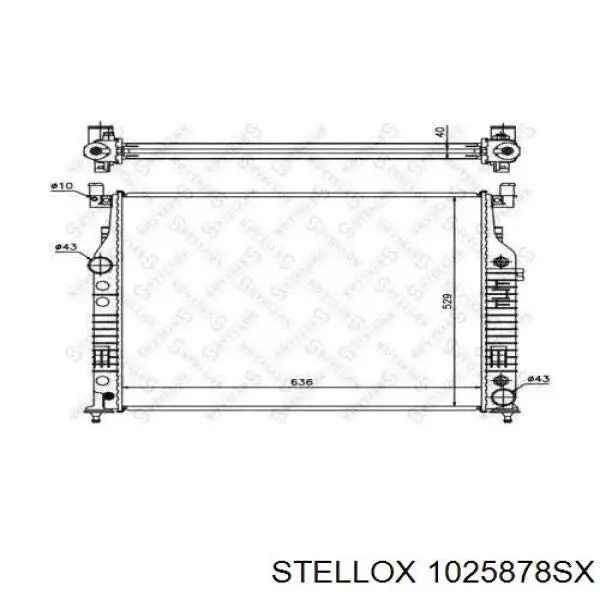 Радиатор 1025878SX Stellox