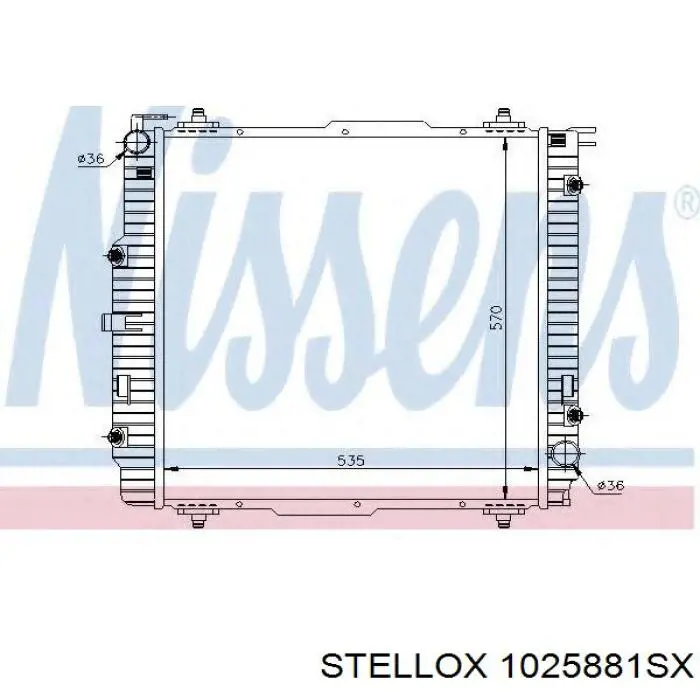 10-25881-SX Stellox радиатор