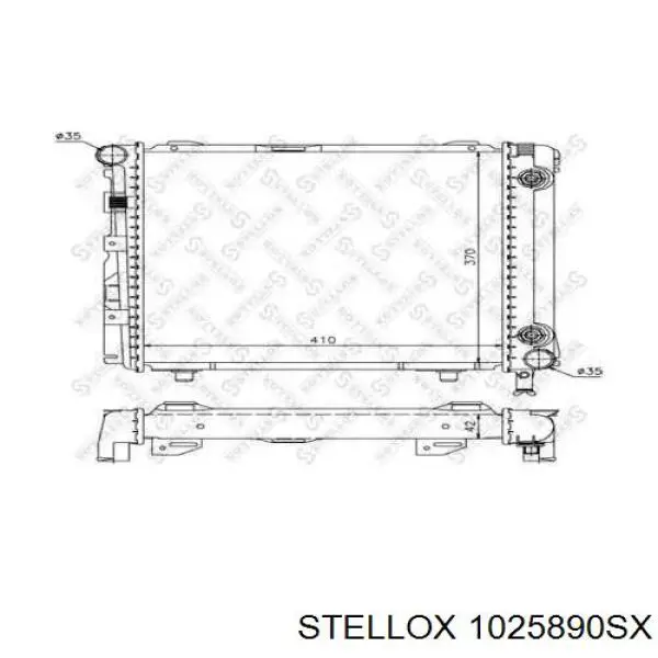 1025890SX Stellox радиатор