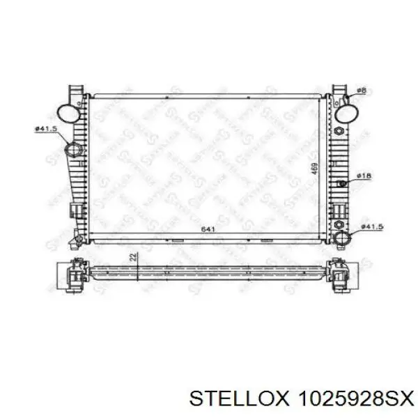 Радиатор 1025928SX Stellox