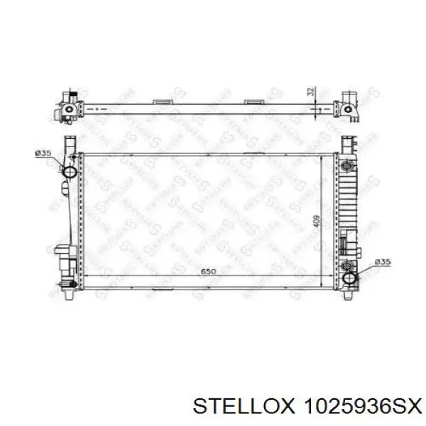 10-25936-SX Stellox радиатор