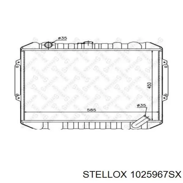 Радиатор 1025967SX Stellox