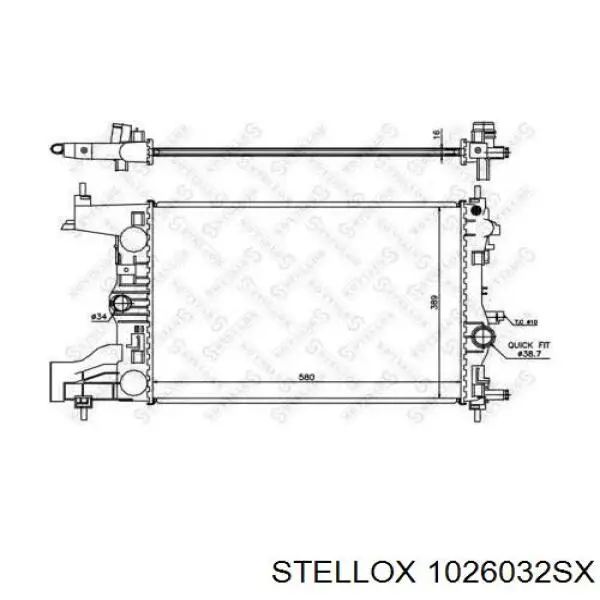 10-26032-SX Stellox радиатор