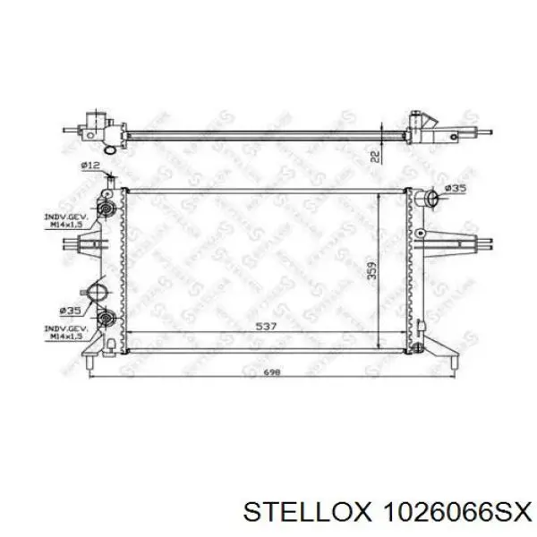 10-26066-SX Stellox радиатор