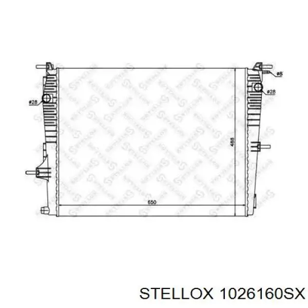 10-26160-SX Stellox радиатор