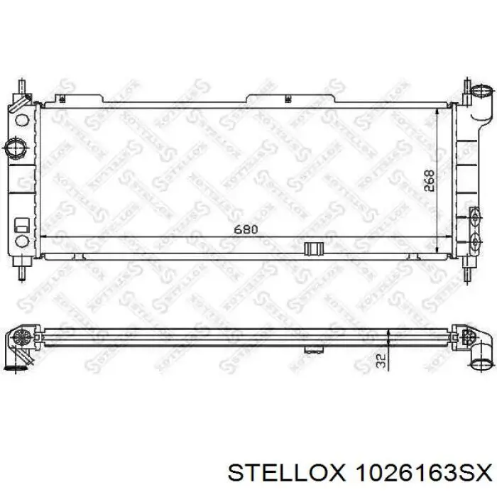 Купить 8200582026 Renault (RVI) Радиатор водяной