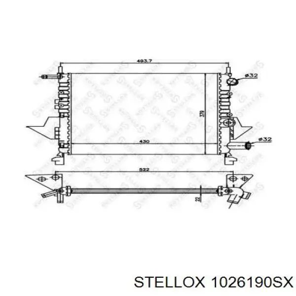 Радиатор охлаждения двигателя Polcar 6004081 цена, от 35.09 USD