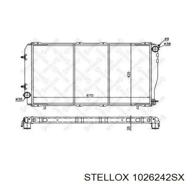10-26242-SX Stellox радиатор