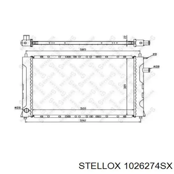 1026274SX Stellox радиатор
