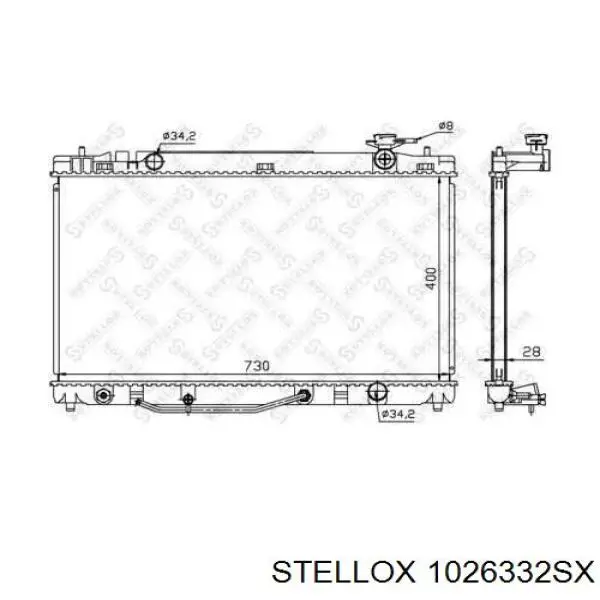 10-26332-SX Stellox радиатор