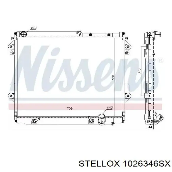 Радиатор 1026346SX Stellox