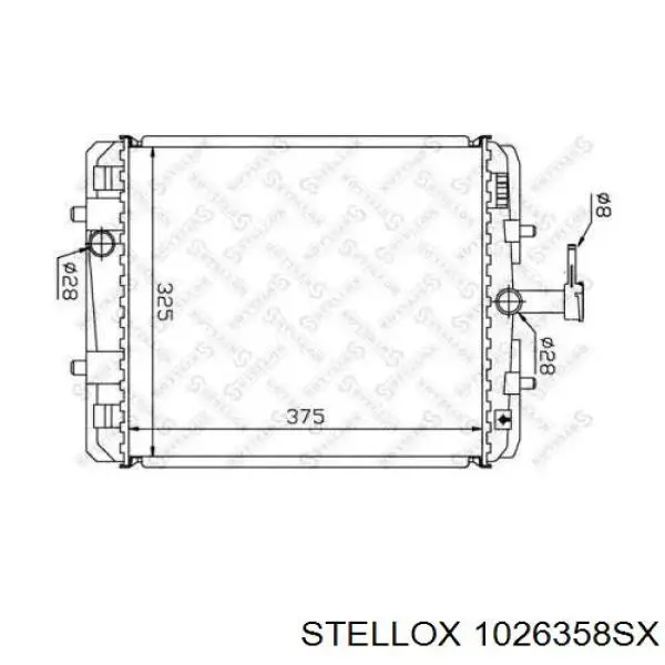 1026358SX Stellox радиатор