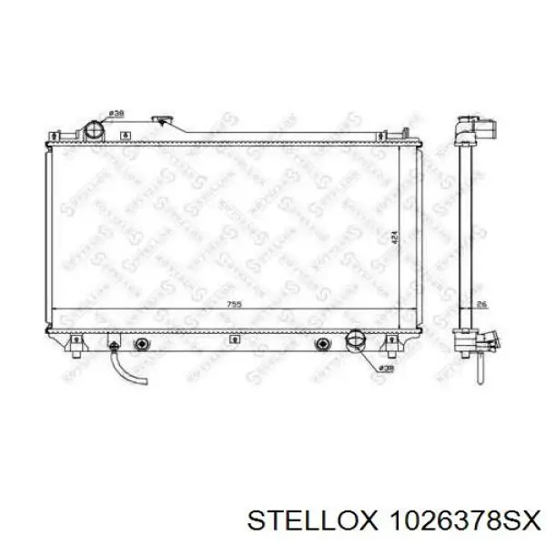 Радиатор ADT398170 Blue Print