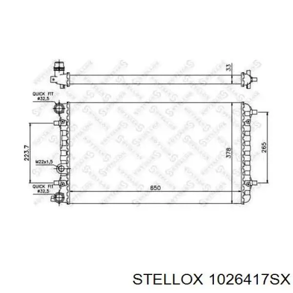 Радиатор 1026417SX Stellox